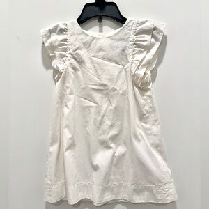 Lili Gaufrette White Dresss with Gold Dots Size 4T. In very good condition.